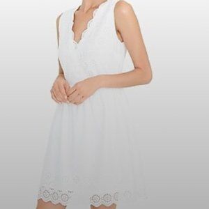 J. Crew Factory Border Eyelet Dress